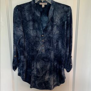 Dress Barn Blue Blouse Elegant and Versatile